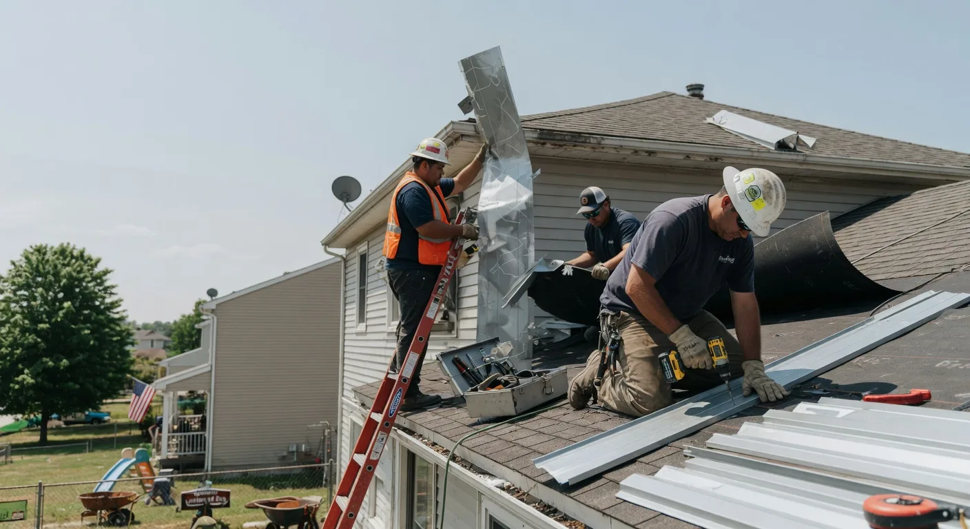 Storm Damage Metal Roof Repair in Haines Falls, NY